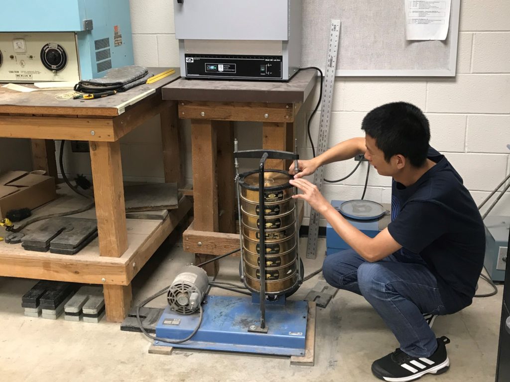 Soil samples ready for testing