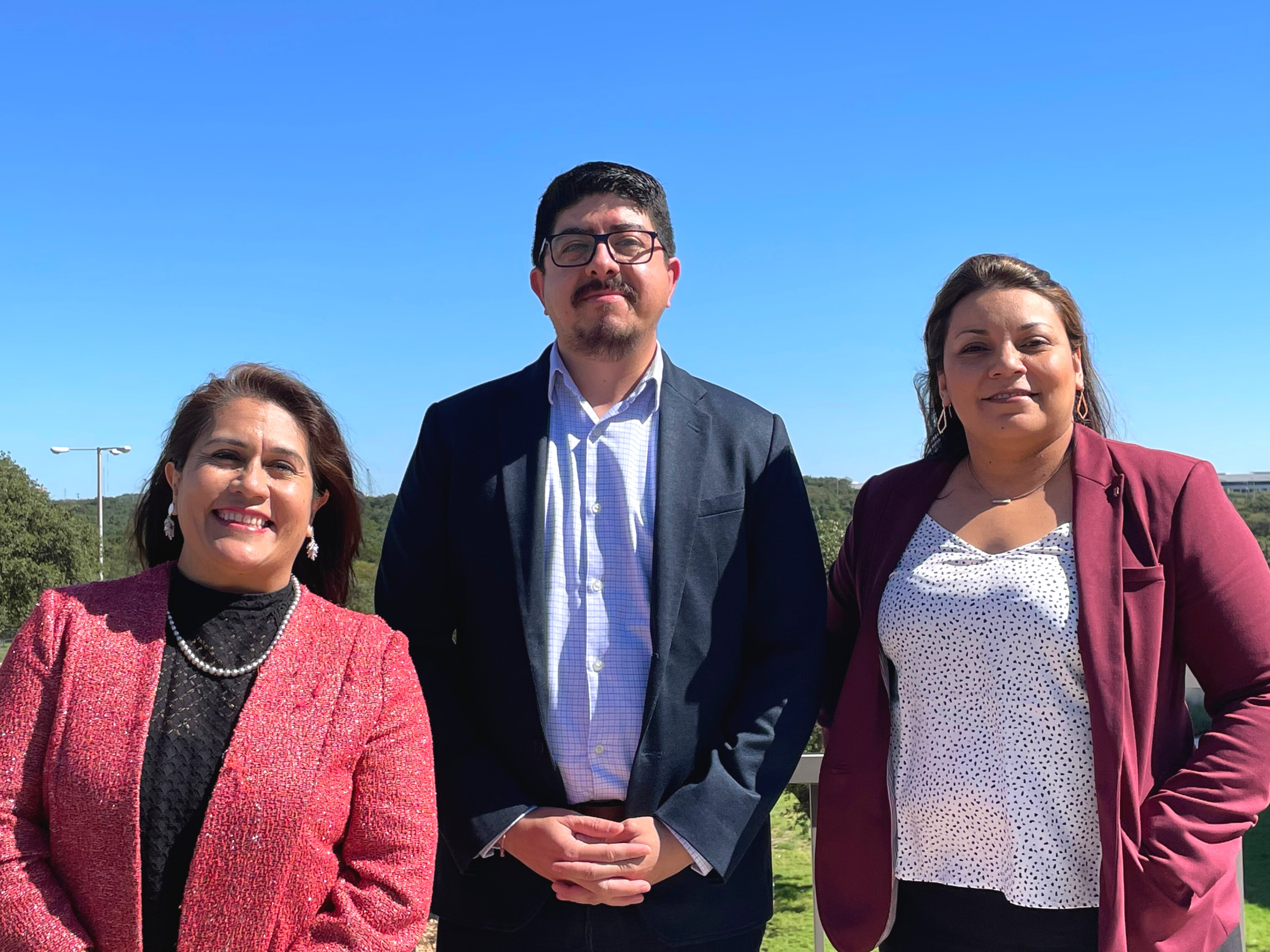 Left to right: Dr. Araceli Ortiz, Dr. Alex Mejia, Dr. Karina Vielma