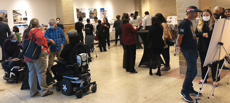 Visitors at the event